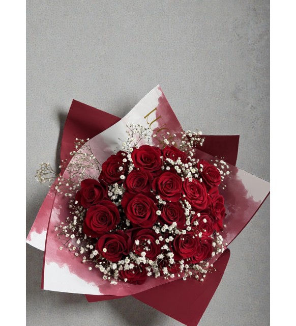 Kırmızı Ekvador Gül Buketi